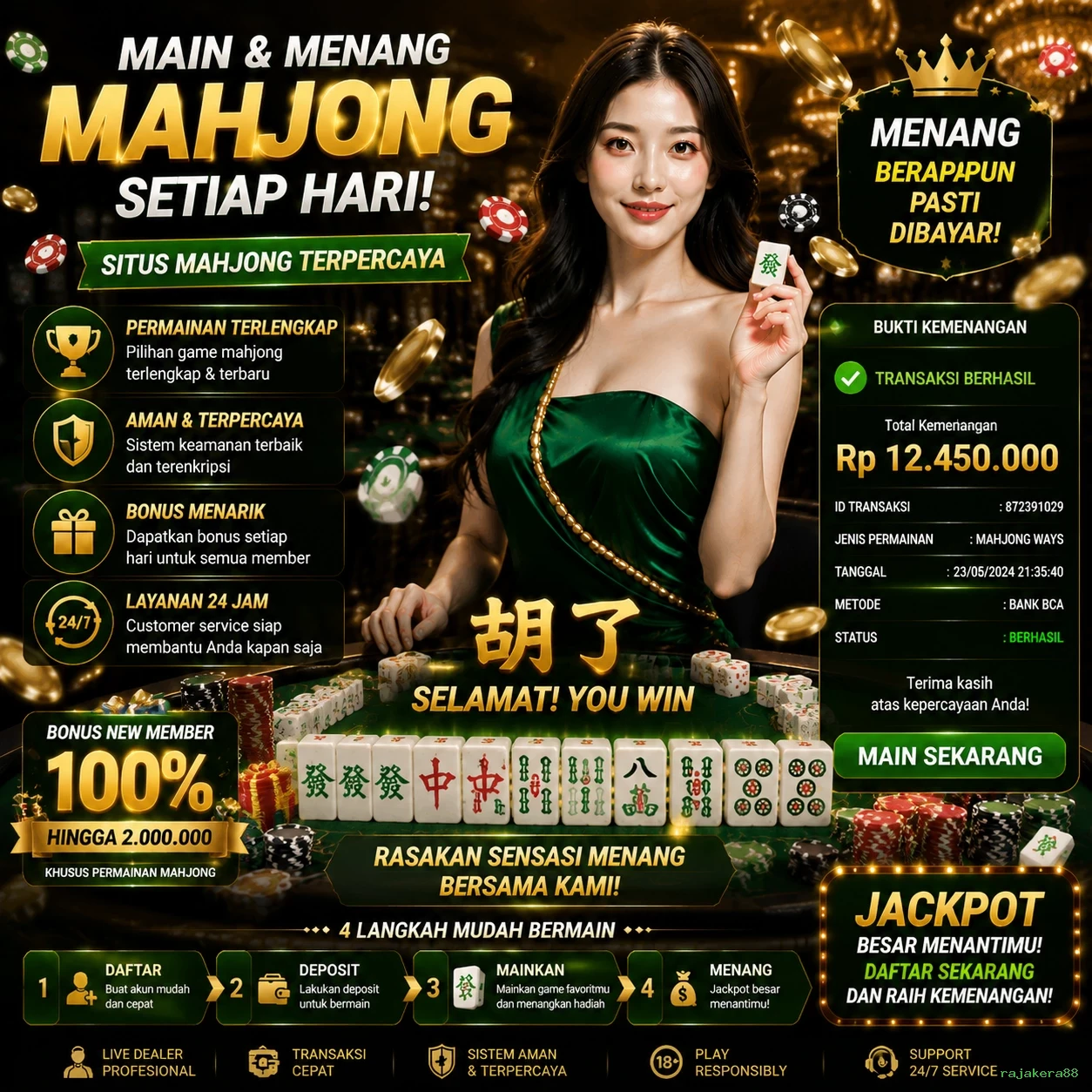 rajakera88 Bonus Menarik